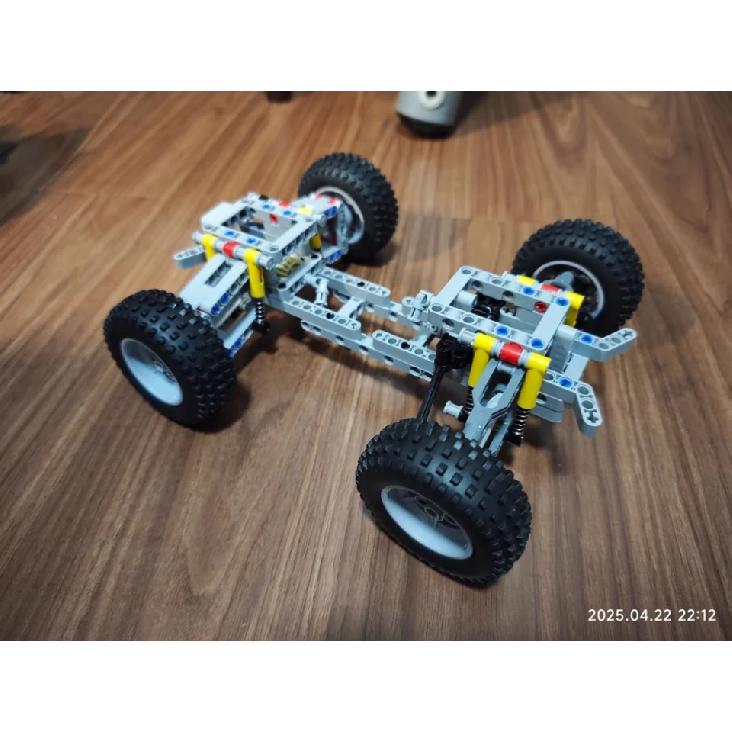 4WD Four-wheel Drive Independent Suspension Differential Chassis Steering Axle MOC Building Blocks Tech Car Parts Toys Kids Gift