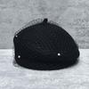 French Celebrity Pearl Mesh Wool Beret Female Autumn And Winter Face Small Elegant Retro Painter Top Hat Foreign Style