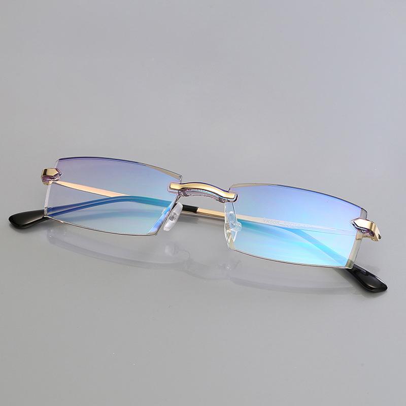 

High-Grade Coating Frameless Finished Myopia Glasses Women Anti-Blue Light Prescription Eyeglasses -1 -1.5 -2 -2.5 -3 -3.5 -4.0 Myopia -4.0