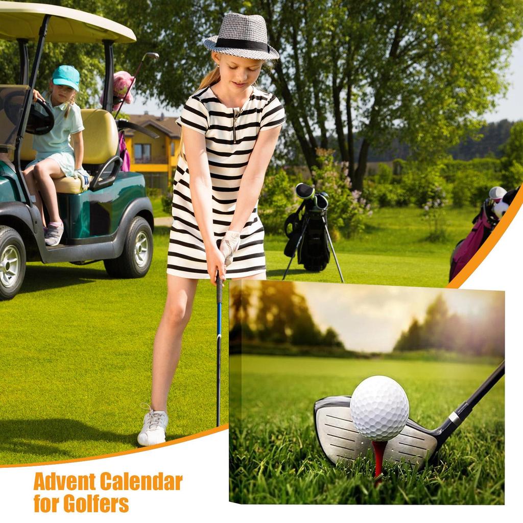 Christmas Calendar Advent for Golfers Christmas Calendar Countdown Portable Tool Kits for Men Women Beginners Enthusiasts