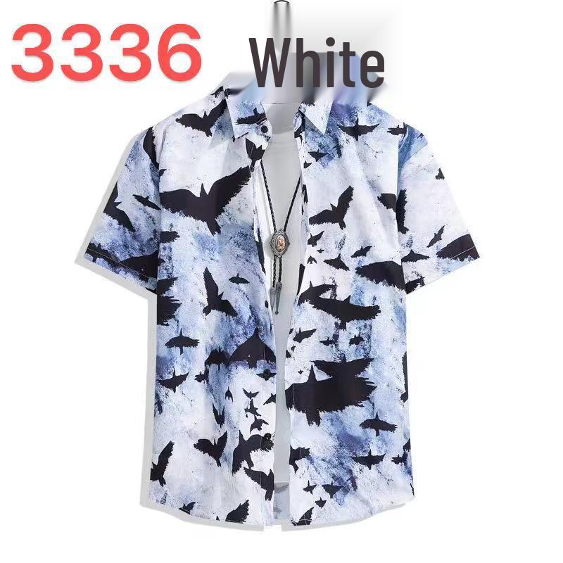Unisex Summer Floral Short Sleeve Shirt - Hainan Sanya Travel & Casual Hong Kong Style Fashion