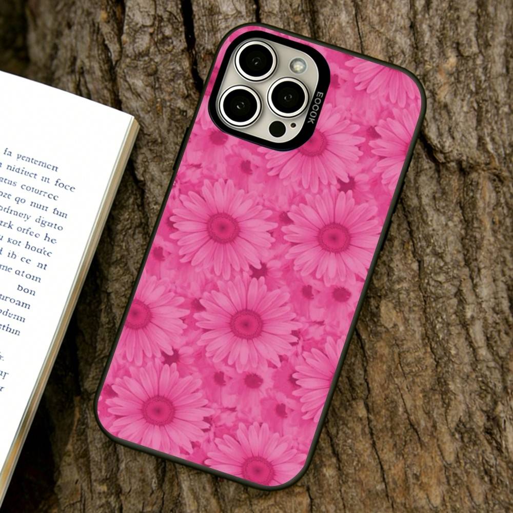 

Flower Phone Case For iPhone 17,16,15,14,13,12,11 Plus,Pro Max,XS,Colorful Silver Phone case Funda Cover iPhone17Air