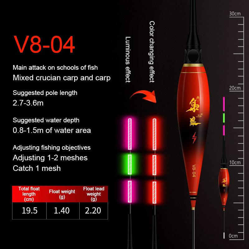 Kousací háček Změna barvy Ryby Unášení Den a Noc Mělká voda Ultra krátké světelné elektronické vysoce citlivé plováky