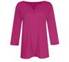 2025 Women's V-Neck 7-Point Sleeve Solid Color T-Shirt