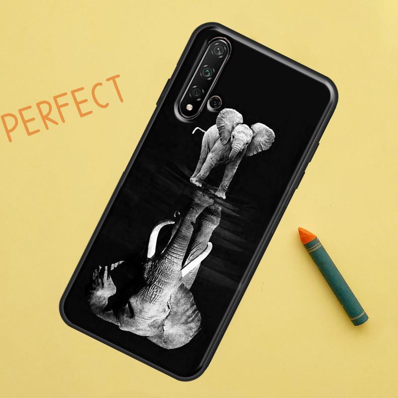 Elephant Baby Nature For Huawei Nova 8i 12i 11i 12s Y73 Y72 Y61 Y91 Y90 Y70 Y60 9 10 SE P30 P40 Lite P60 Pro Case
