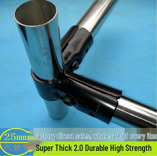 25mm Copper Pipe, Iron Pipe Fitting, Galvanized Steel Connector, Round Pipe Fixing, Two- or Three-Way Clip Accessories