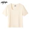 MJ Style Women's Square Neck Short Sleeve T-shirt