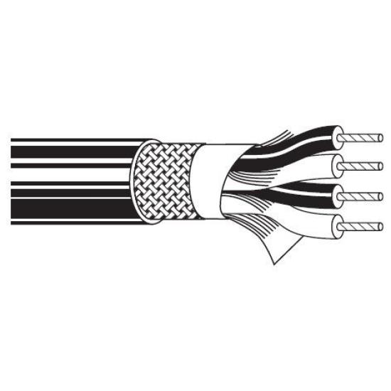 

BELDEN shielded microphone cable 4-core 1192A-5m синій
