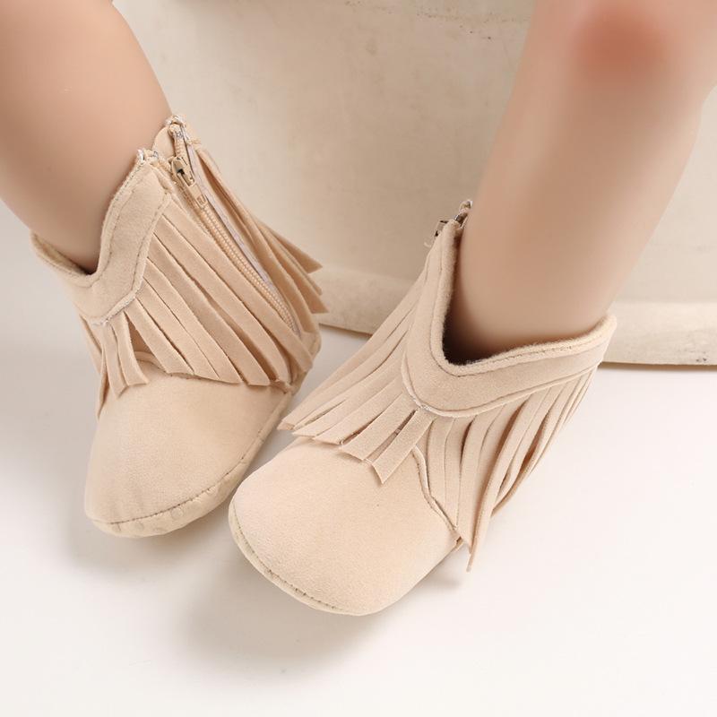 Stylish Tassel Baby Boots for Girls (0-1 Year)