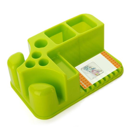 Plastic Rack Storage Kitchen Bathroom Shower Shelf Makeup Towel Sponge Holder