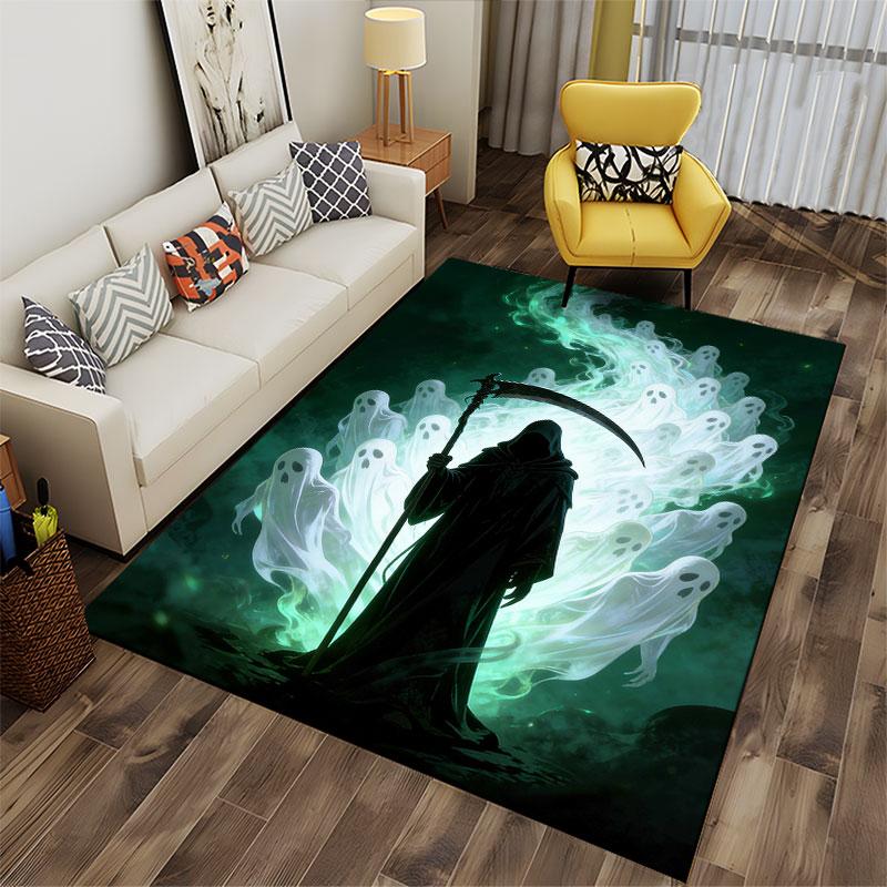 "Ghostly Reaper Dark Design" Suitable As a Non-slip Mat for the Living Room or Bedroom Sofa