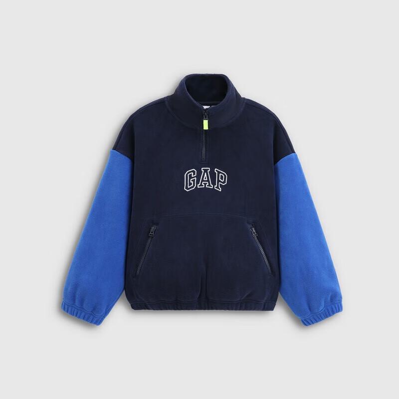 Gap Boys' Fleece Logo Quarter-Zip Sweatshirt