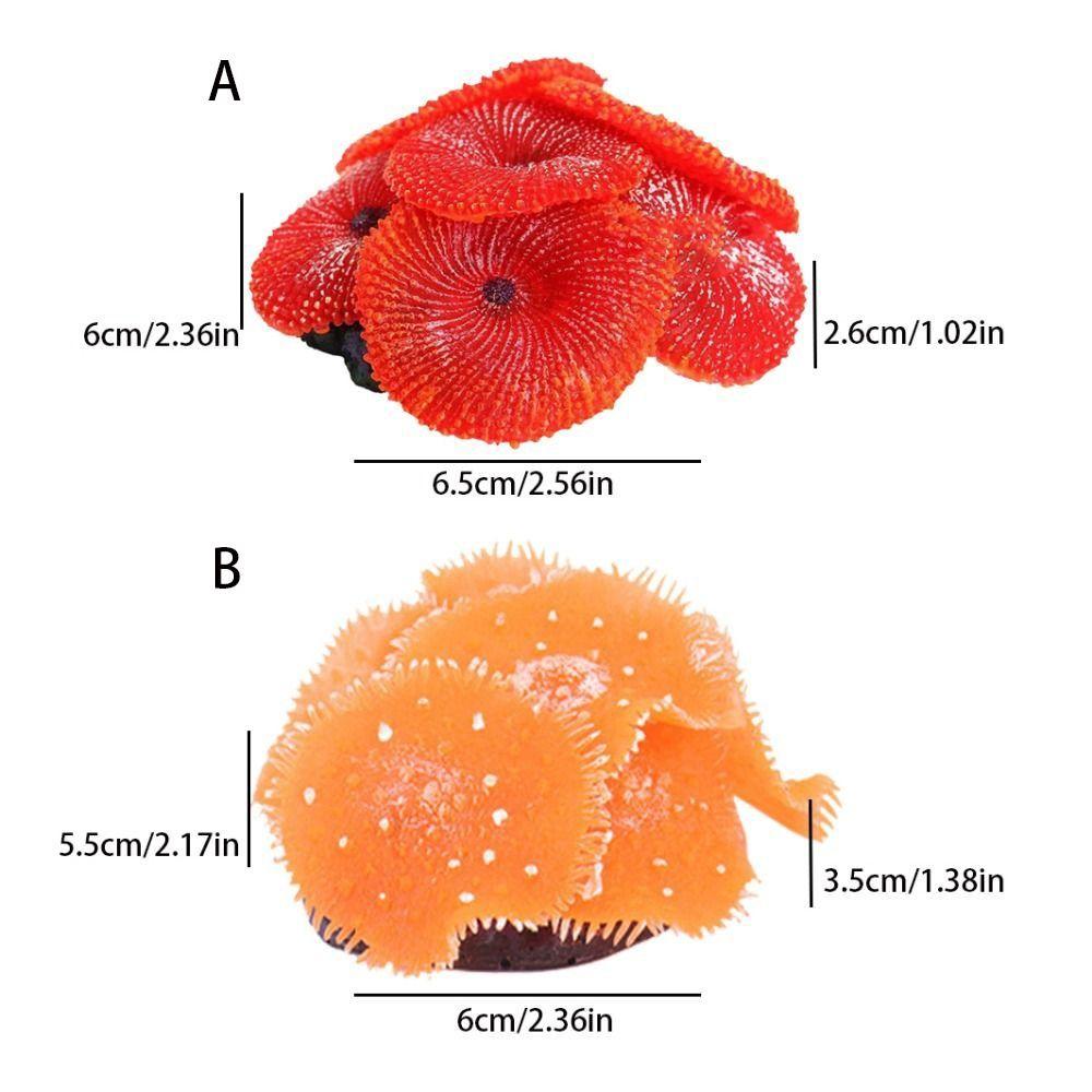 Lifelike for Fish Tank Decoration Soft Aquarium Ornament Artificial Coral Simulated Reef Coral Reef
