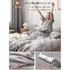 Single Duvet Cover [Pre-washed & Super Soft] Double Zipper, Antibacterial, Odor-Resistant, Moisture-Wicking, Quick-Drying, Machine Washable, All-Seaso