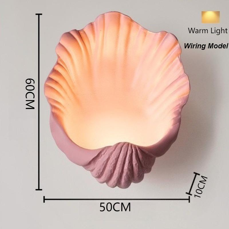 Retro Shell Wall Lamp Led Art Bedside Wall Lights Aesthetic Design Elegant Night Lamp Indoor Home Mood Lighting Decoration