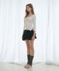 Leijeumiya Arin Silky Slim Top [Ivory]