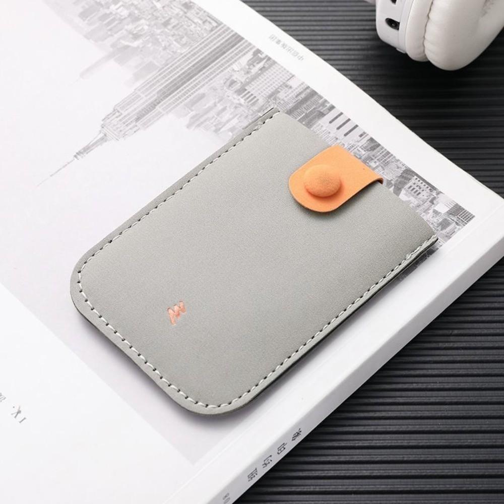PU Leather Laminated Concealed Card Wallet Pull-out Type RFID Blocking ID Card Holder 4 Card Pockets Business Card Case Men