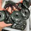 Natural King Stone Jade Pendant - Large Ping An Kou Hanging Ornament