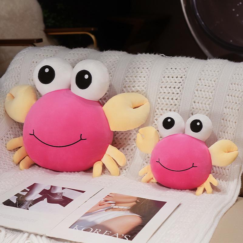 Adorable Crab Clownfish Hug Pillow: Plush Turtle Toy & Comfort Doll