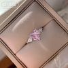 Gica Gema New Silver 925 Jewelry Heart-shaped Temperament Elegant Ring Women's Exquisite Jewelry Silver Party Senior Valentine's Day Gift