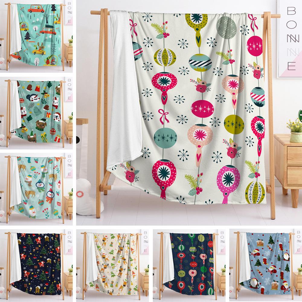 3D Digital Printed Christmas Blanket Flannel Blanket Fur Blanket Spring And Autumn