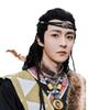 Mongolian Tibetan Tassel Hair Tie & Headband - Ethnic Style for Men & Women