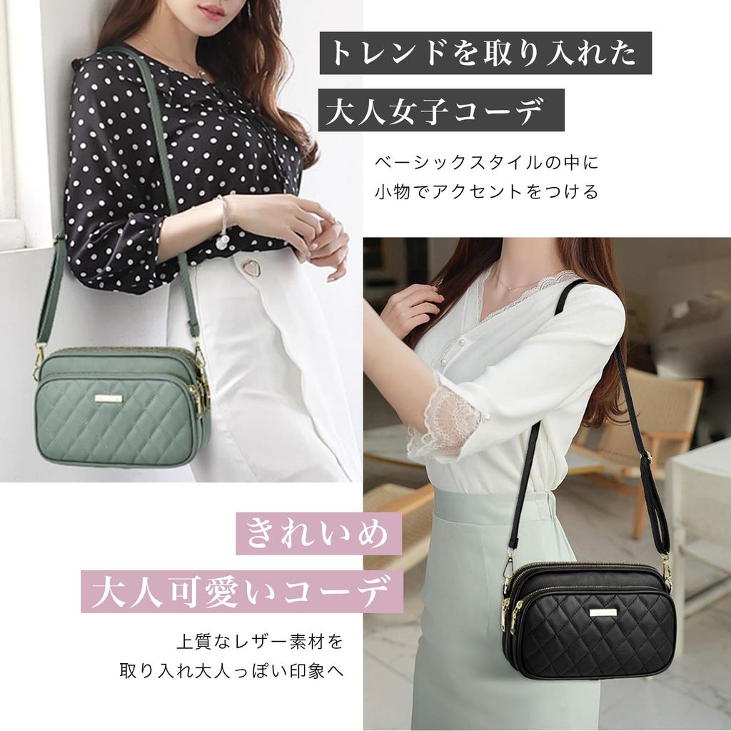 SAMIYU Lightweight Shoulder Bag, Mini Bag, Crossbody Bag, Lightweight, Large Capacity (Pink)