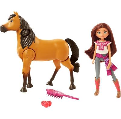Puppe mit Zubehör Mattel Mustang: Geist der Freiheit Lucky und Geist gemeinsames Fahren GXF95