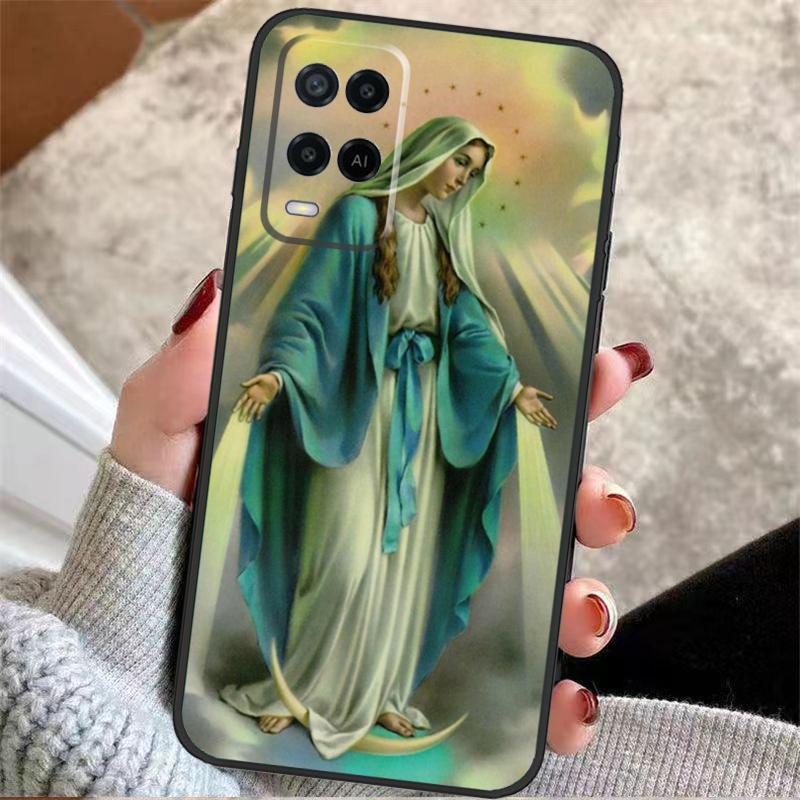 

Holy Mother Virgin Mary Christian Case For OPPO A17 A57 A96 A76 A16 A18 A58 A78 A98 A74 A94 A5 A9 A52 A72 A15 A93 A53 A54 S OPPO A57s