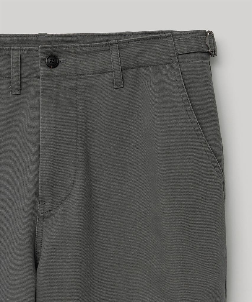 ANOTHER OFFICE French Drill Chino Pants (Smoky Gray)