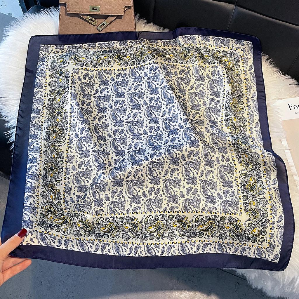 Light Luxury High-End Imitation Silk Scarf Summer Classic Silk Chinese Scarf Shawl Scarf Women'S
