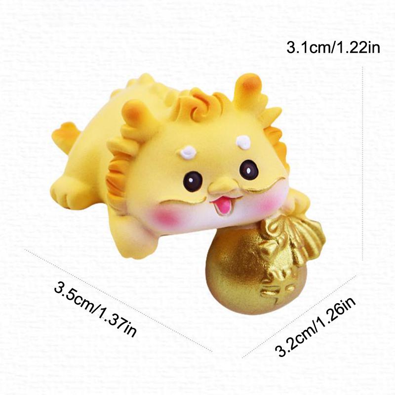 Mini Resin God Of Wealth Figurine, Funny Computer Decor, 3D Craft Sculpture, Tiny Cute God Of Wealth Statues For Car Dashboard