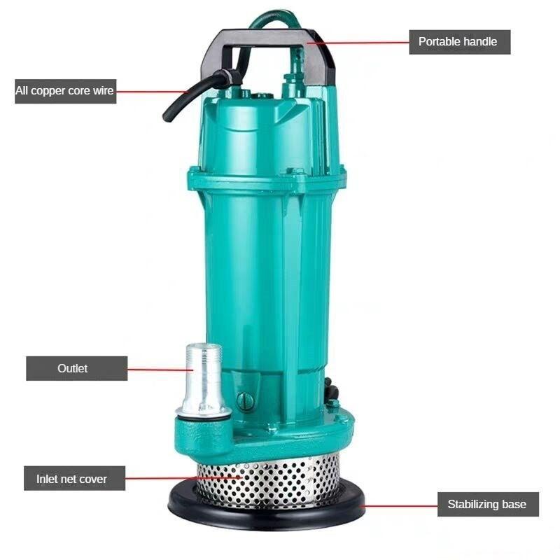 New Agricultural High Head Water Pump Household DC Brushless Submersible Pump Electromobile Intelligent Charging Pump