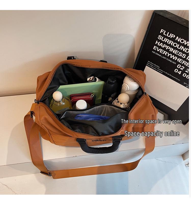 Women's Large Capacity Expandable Duffel Bag - Lightweight, Fashionable, Crossbody for Business Trips and Sports Fitness