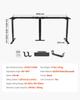 Standing Desk Frame Triple Motor, Electric 3 Leg Corner Table Legs, Adjustable Height 60-125 Cm, 4 Memory Height Settings Stand Up Sit To Stand Desk