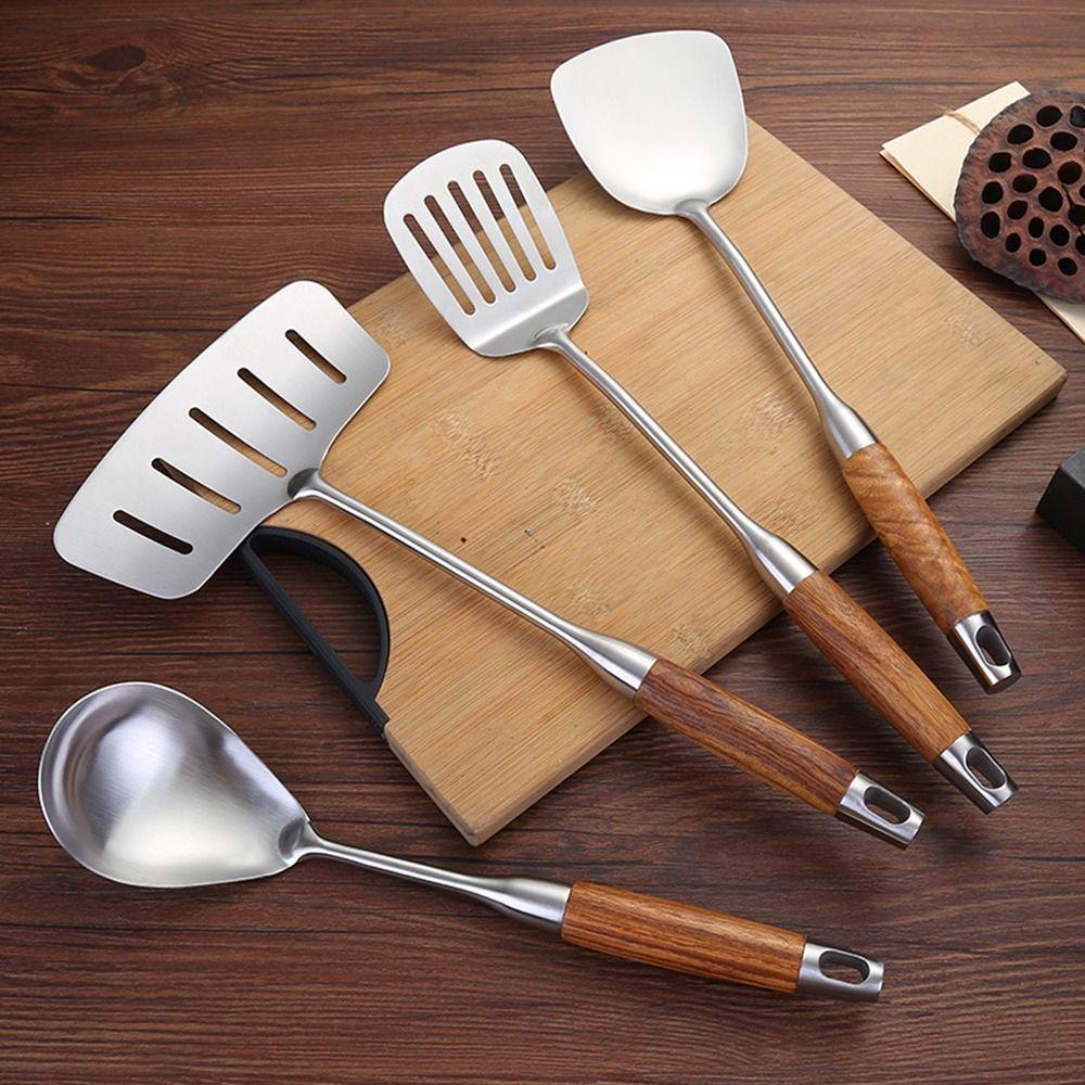 304 Staniless Steel Cooking Equpment Anti-scald Cooking Tool Sets Cookware Kitchen Utensils