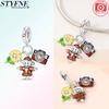 Charm Plata Originales SCute Green Avocado Bead Charms for Charm Bead Charms Copper Bracelets Bead Charms Jewellery Making Womens Gift