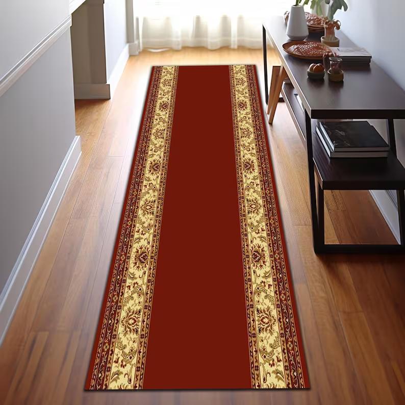 

Colorful Abstract Hallway Runner Rug Modern Non-Slip Corridor Carpet Runner Rug Modern Corridor Hallway Geometric Art Carpets 50x150CM