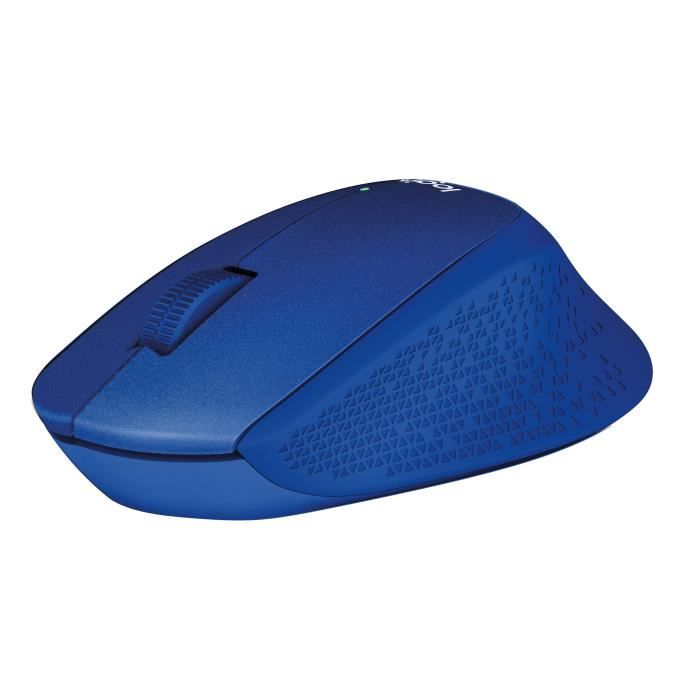 LOGITECH Souris Silencieuse M330 Silent Plus - Sans Fil - Bleue