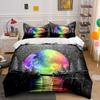 Rainbow Moon Forest Bedding Set Bedding Duvet Cover Set Duvet Cover Pillowcases (1 * Duvet Cover 2 * Pillowcases, Without Duvet Insert)