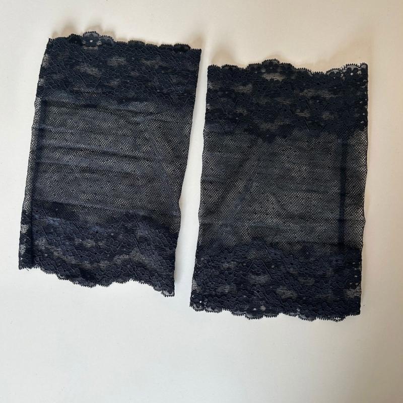 Japanese Tiered Ruffle Lace Leg Warmers for Women and Teens Knee Length Flared Leg Covers for Cosplay and Daily Wear
