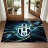 Juventus FC Design Crystal Velvet Rug Soft Decorative Mat for Bedroom Entrance