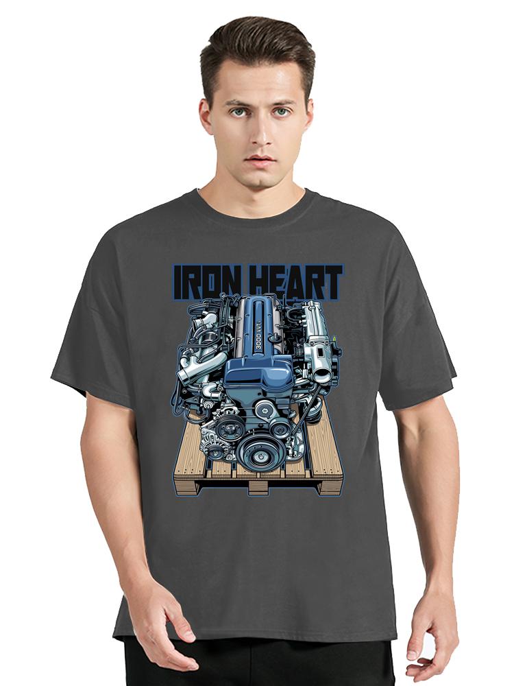 Japan Car 2JZ Engine Turbo Tuning JDM Printing T-Shirt Custom Casual Cotton O-Neck Tshirtunisex Clothing Oversized T Shirt