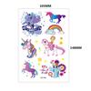 Kinder Tattoos Aufkleber Glitzer Goldstaub Cartoon Schmetterling Regenbogen Insekt Sonnenblume Farbset Niedliche Aufkleber