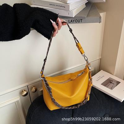 Neue einfache Unterarmtasche Damen High-End Schultertasche Baguette-Tasche Lässige Pendler Umhängetasche Tasche