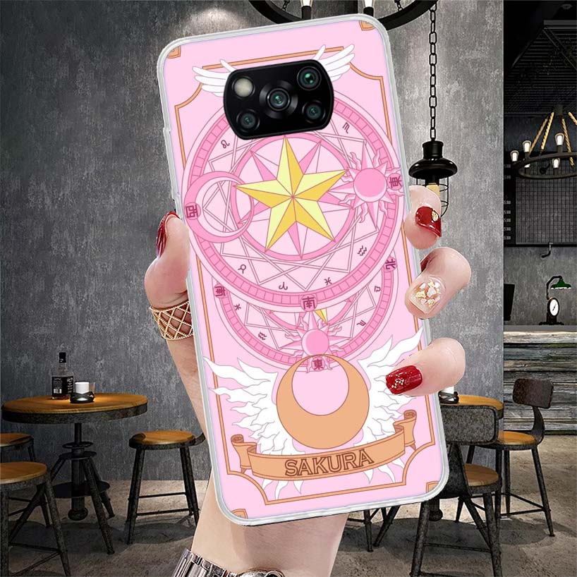 CardCaptor Sakura Anime Phone Case For Xiaomi Redmi 15C 15 13C 13 Poco X5 X6 X7 F7 Ultra M7 12C 12 10 10C 9C 9A 9T 9 Fundas Poco