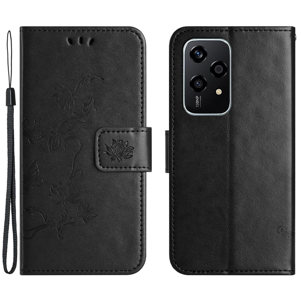 For Honor 200 Lite Case Butterfly Flower Leather Wallet Book Stand Phone Cover