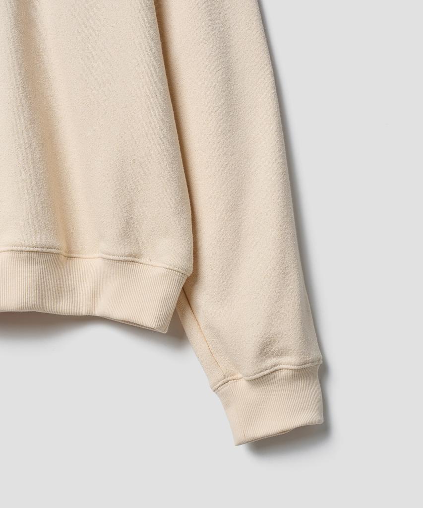 TTUDEMENT Clover Boucle Sweatshirt Ivory