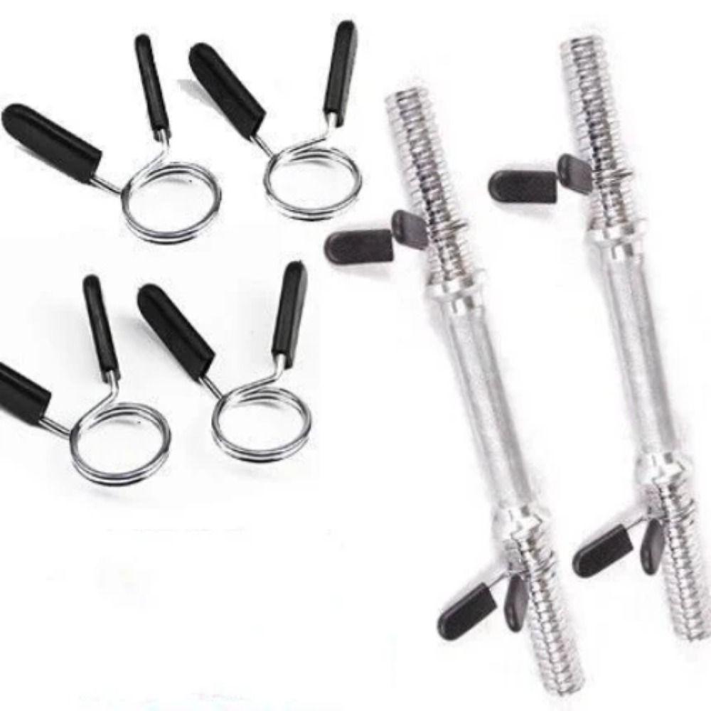 1 Par de Pinzas para Barra de Gimnasio Pinzas de Bloqueo Antiaflojamiento para Barra Pinzas de Resorte para Mancuernas Entrenamiento de Fitness