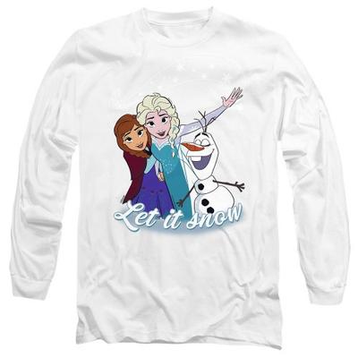 frozen Unisex Adult Let It Snow Elsa Anna Olaf T-Shirt